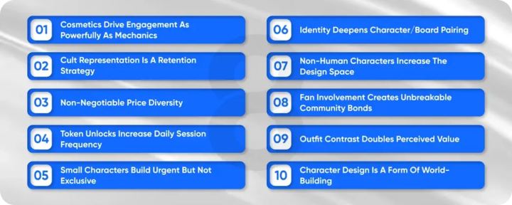 Core Game Design Lessons from the Full Roster