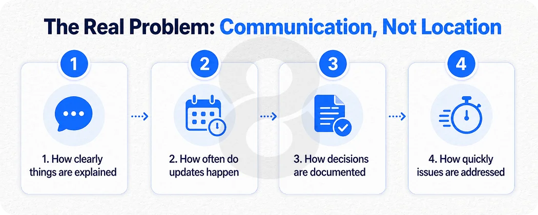 The Real Problem Communication, Not Location