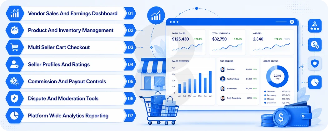 Essential Features of a Multi Vendor Marketplace