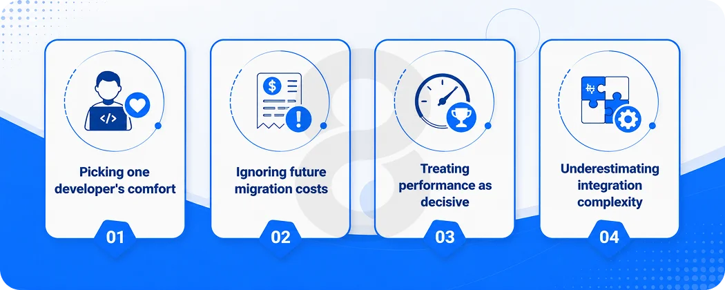 Common Mistakes Founders Make Choosing a Frontend Framework