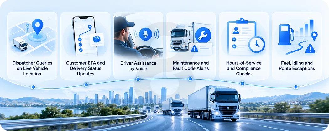 Use Cases of Chatbot APIs for Fleet Tracking Integration