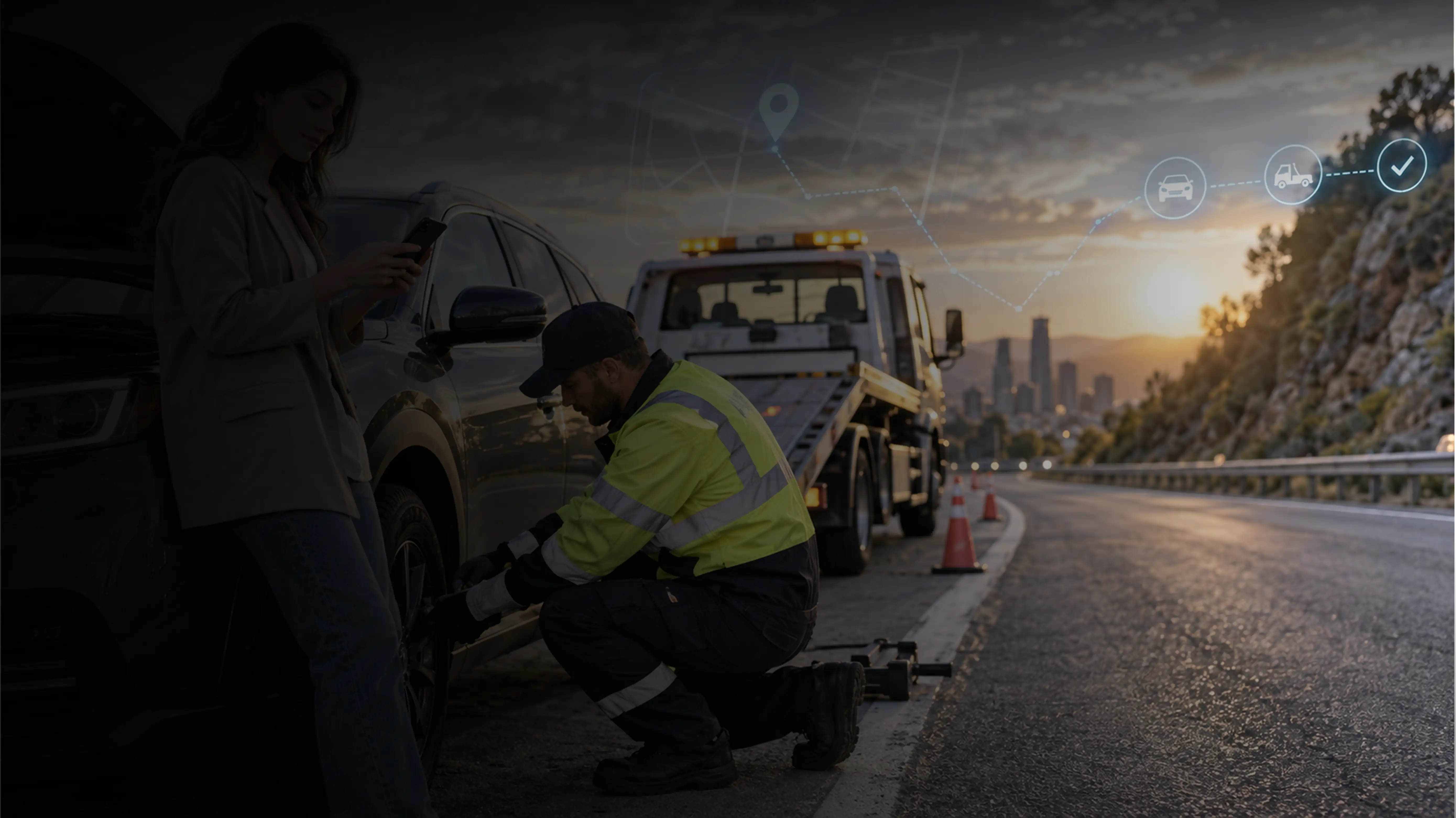 On-Demand Roadside Assistance Development Company